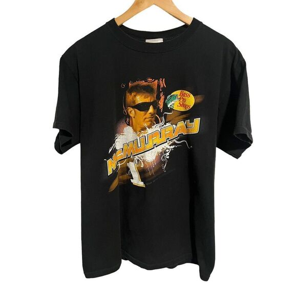 Vintage T Shirt Hase Authentics Jamie McMurray NASCAR Graphic T-Shirt Large - Picture 2 of 9